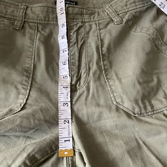 J Crew Mercantile army green slim fit utility cargo pants mid-rise size 6 - Picture 7 of 10